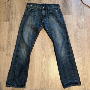 Vtg Y2K Ralph Lauren Denim and Supply Straight Jean Rigid Cotton Mid Rise 30